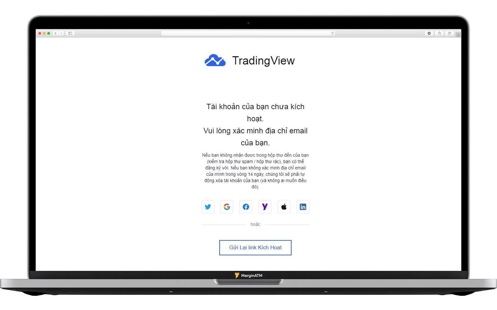 kích hoạt tradingview