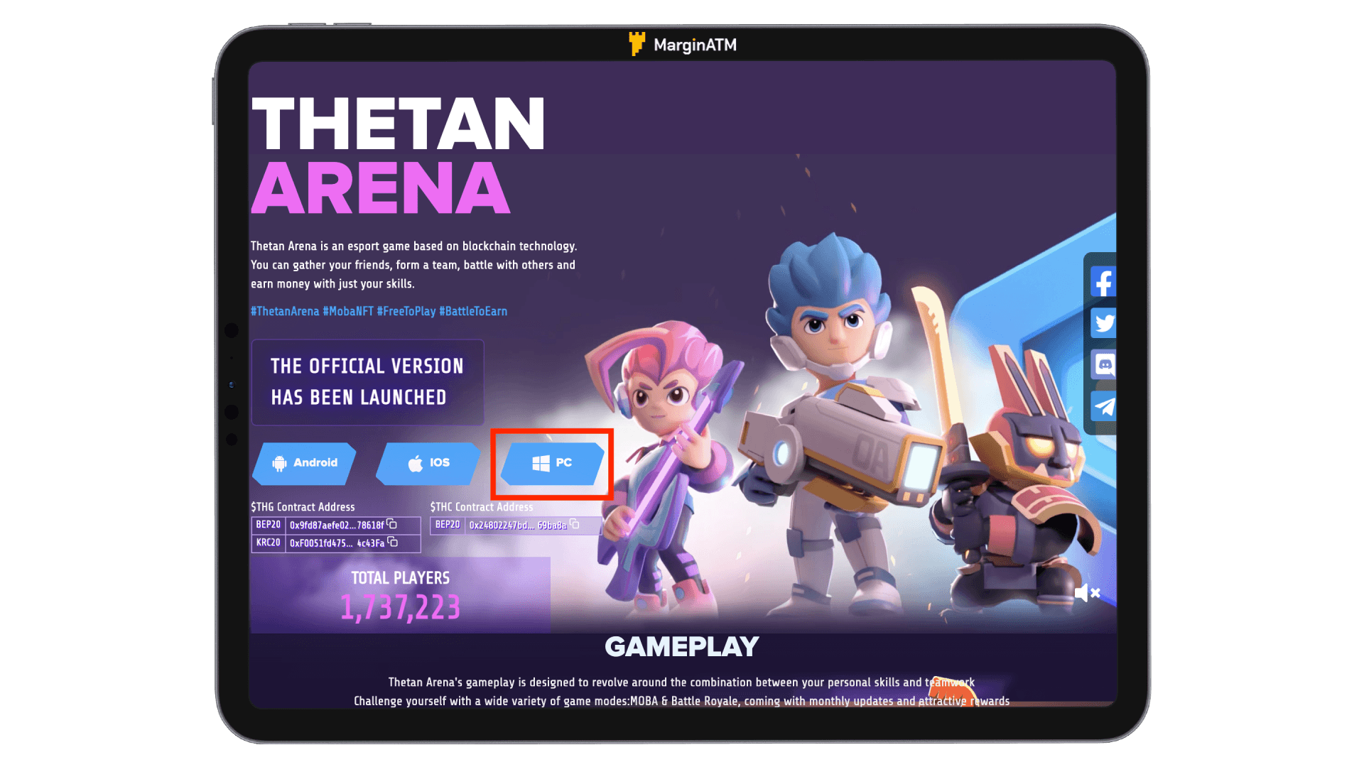 chơi game thetan arena 6