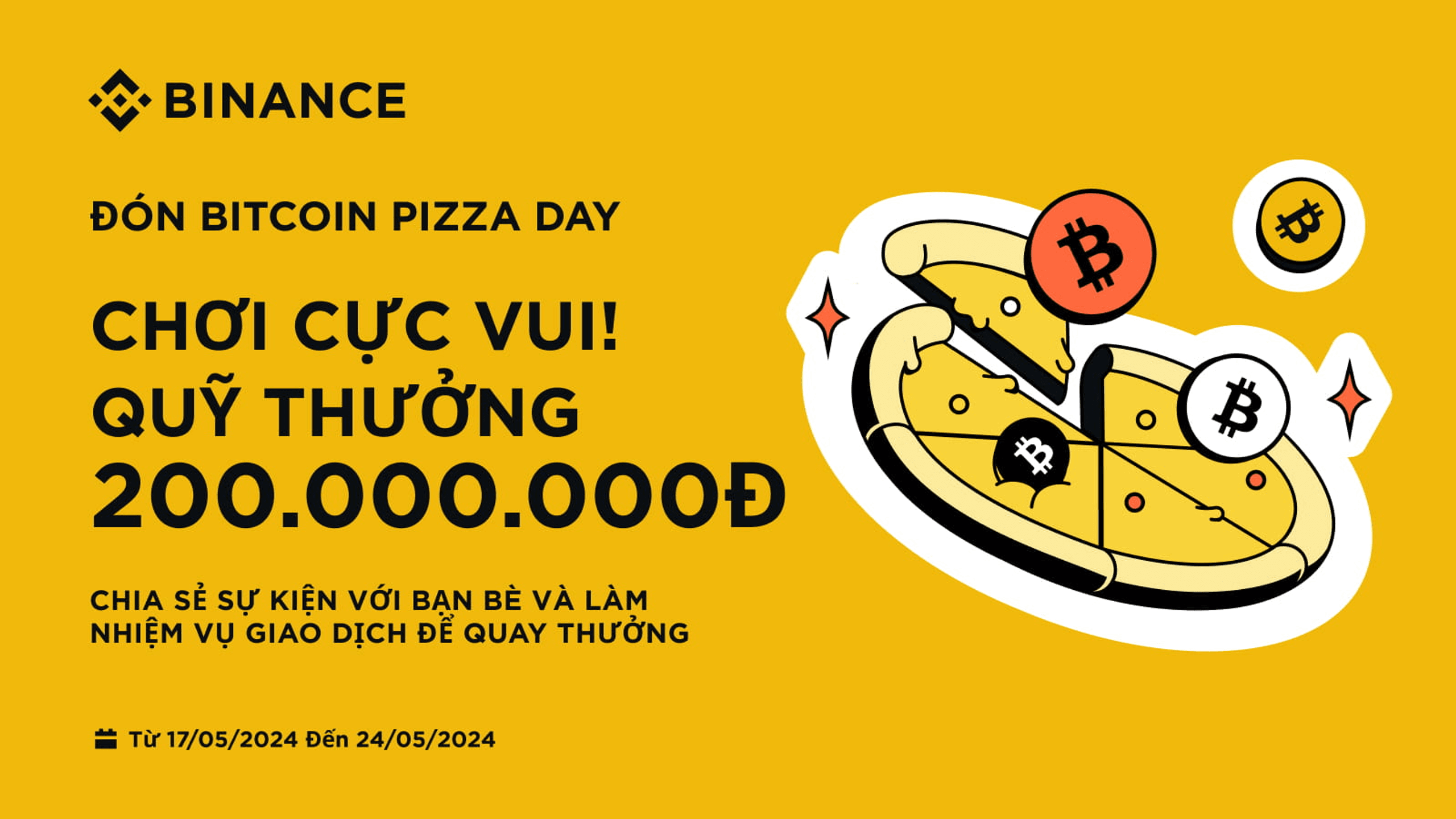 binance đón bitcoin pizza day