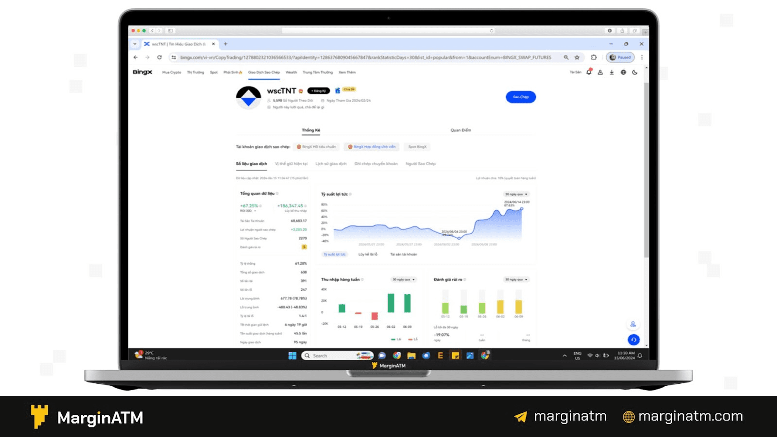 chọn trader rồi ấn sao chép