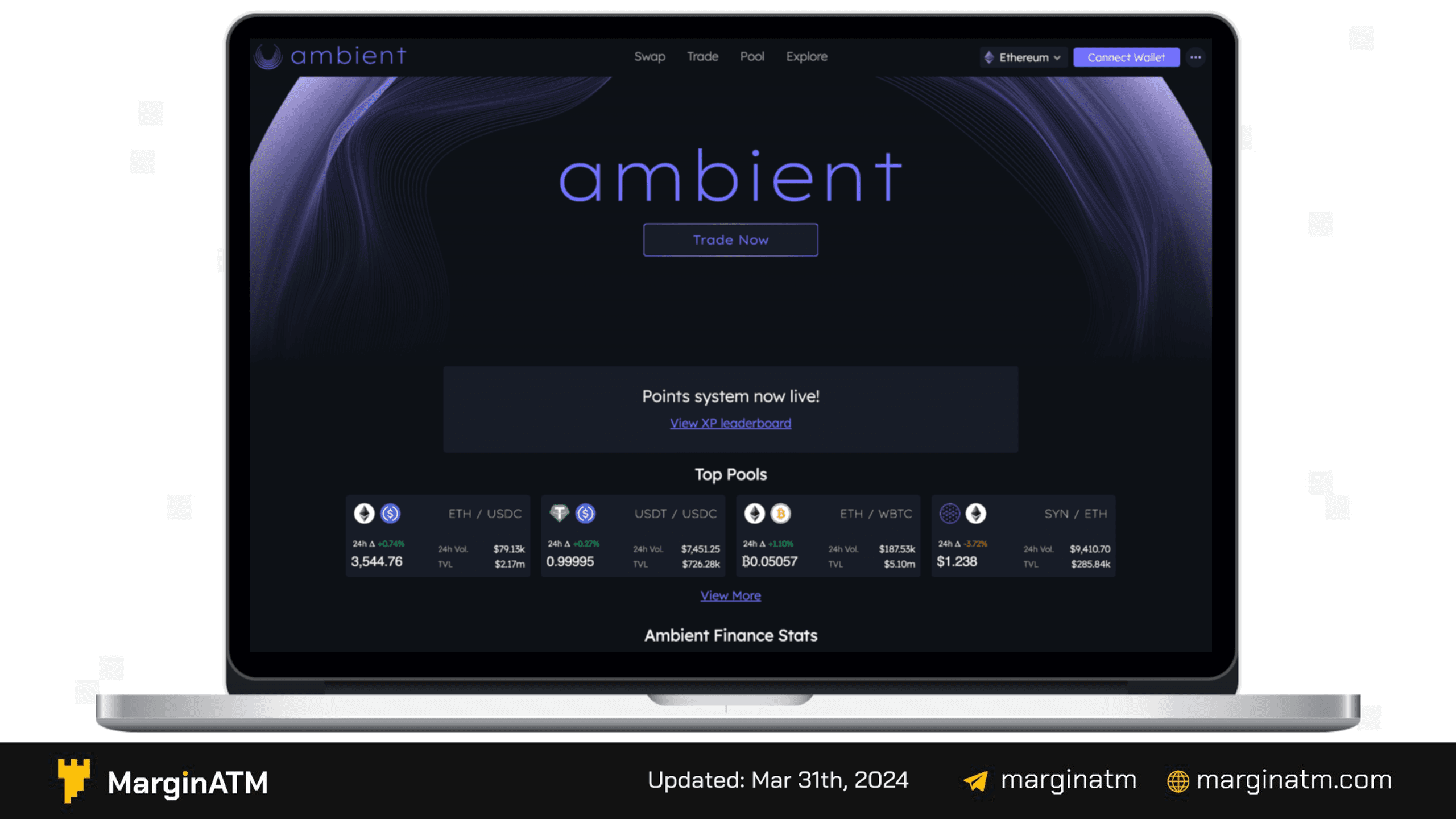 giao diện web ambient