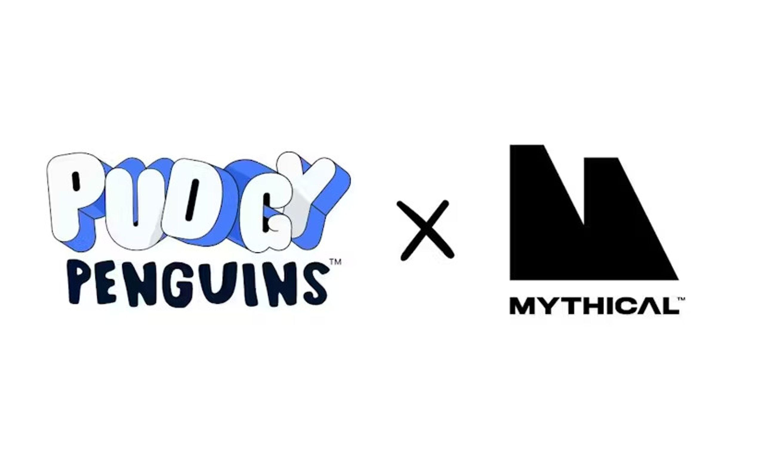 pudgy penguins hợp tác với mythical games