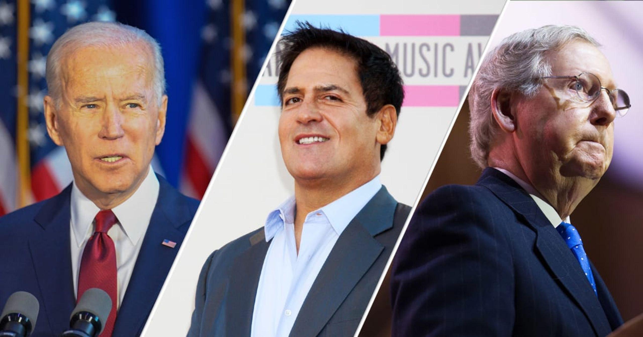 joe biden mark cuban va mc connell