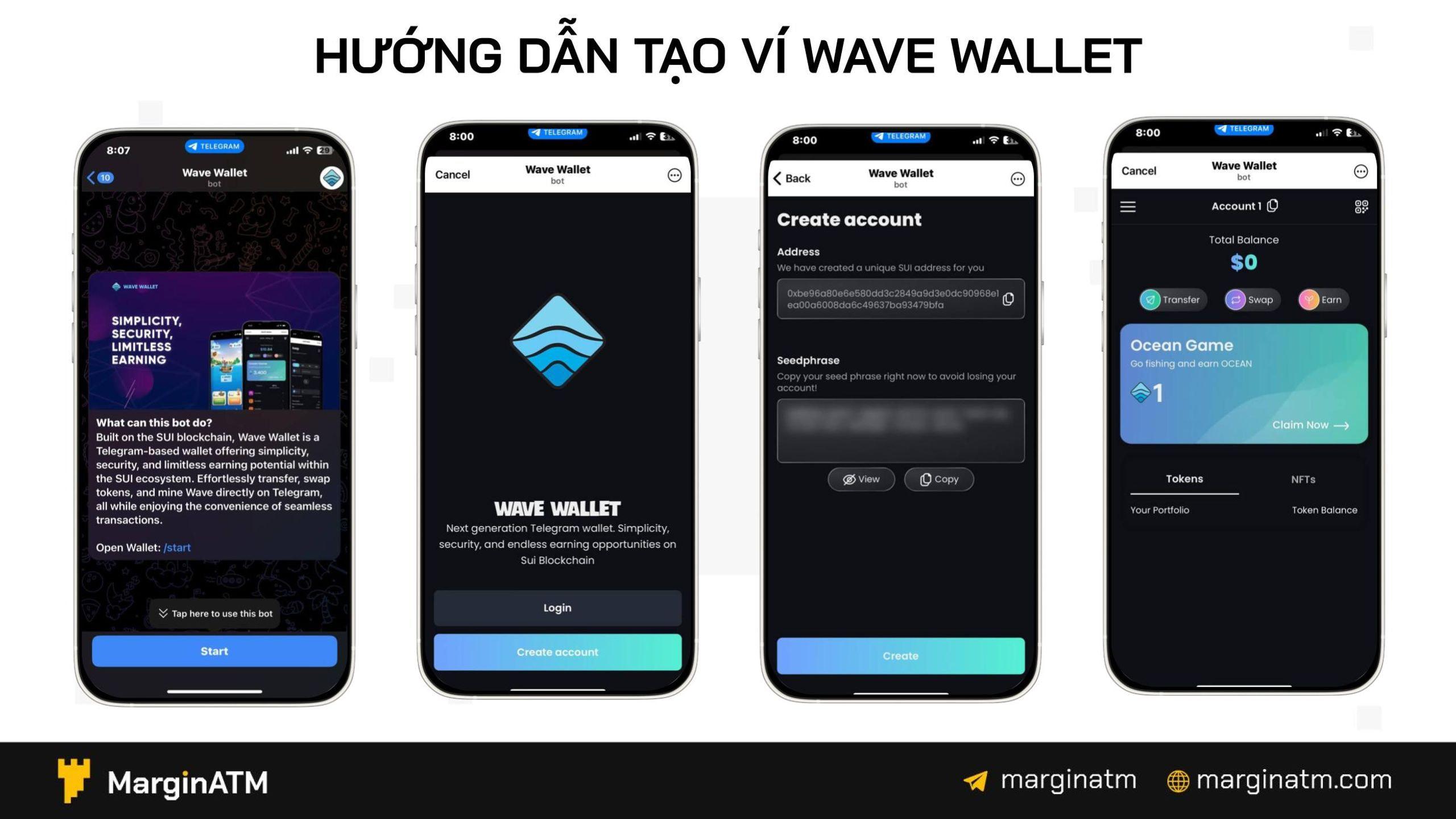 tạo ví wave wallet